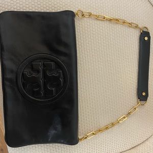 Tory Burch Fold over clutch w chain